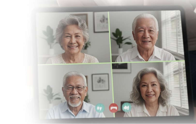 Video call senior citizen
